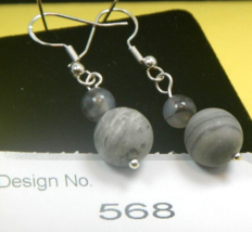 Jasper -Gemstone Earring-Energy Jewelry-Facilitate-balances the emotions-568 - £3.83 GBP