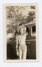 Girl with One Arm Photo Wearing a with Cowboy Hat  - $27.72