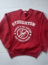Stoughton Massachusetts Anti Drug Vtg Sweatshirt Fruit Of The Loom USA M... - £23.45 GBP