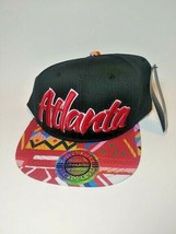 City Hunter Atlanta Ball Cap Black Red Hip Hop Skater NEW w/tags Adj Snap Back - $16.78