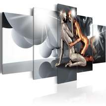 Tiptophomedecor Glamour Canvas Wall Art - Lovers Of The Future - Stretched &amp; Fra - £71.93 GBP+