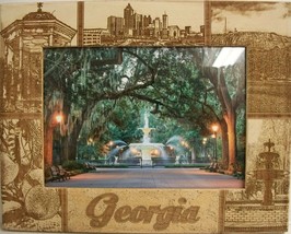 Georgia Laser Engraved Wood Picture Frame (5 x 7) - £24.77 GBP