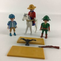Playmobil Mini Figures Set City Robin Hood Canadian Mounty Horse Vintage... - $23.71