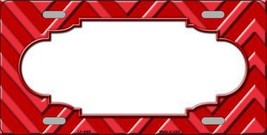 Red Light Red Chevron Monochromatic Metal Novelty License Plate LP-4986 - £14.98 GBP