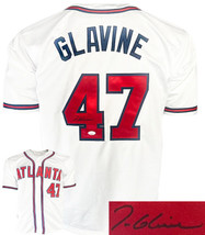 Tom Glavine signed Atlanta White Custom Stitched Baseball Jersey XL- JSA Witness - £109.47 GBP