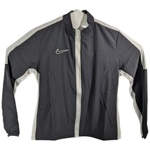 Nike Track Jacket Womens Size Medium Black And White Warm Up Full Zip - $636.89 MXN