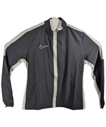Nike Track Jacket Womens Size Medium Black And White Warm Up Full Zip - $636.89 MXN