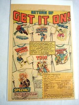 1977 Ad Marvel T-Shirt Ad Spider-Man, Hulk, Thor, Red Sonja, Howard the Duck - £6.28 GBP