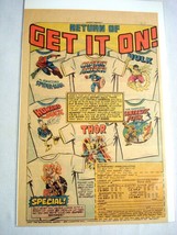 1977 Ad Marvel T-Shirt Ad Spider-Man, Hulk, Thor, Red Sonja, Howard the ... - $7.99