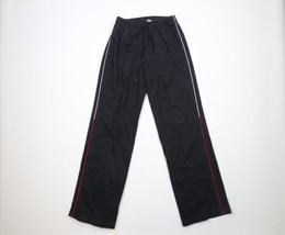 Vintage 90s Tommy Hilfiger Womens Small Faded Flared Wide Leg Sweatpants Black - £55.35 GBP