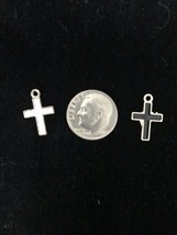 Crosses Set of 2 enamel Pendant charm or Necklace Charm - $15.15