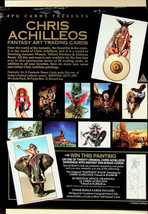 Chris Achilleos - Fantasy Art Trading Card Poster/Ad (1992) - Pre-owned - $13.09