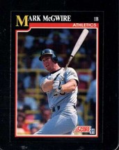 1991 Score #324 Mark Mcgwire Nmmt Athletics - £1.93 GBP