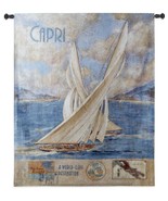 41x52 CAPRI Sailboat Ocean Nautical Tapestry Wall Hanging - $168.30