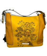 Nicole Lee Hobo Bag with Laser Cut and Embroidery Yellow + Pouch &amp; Dust ... - $1,009.85 MXN