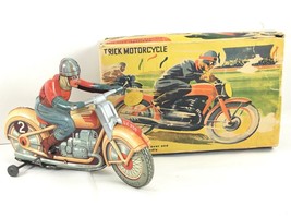 TECHNOFIX GE 255- TIN WIND UP MOTORCYCLE with KEY- ORIGINAL BOX  US ZONE... - £351.23 GBP