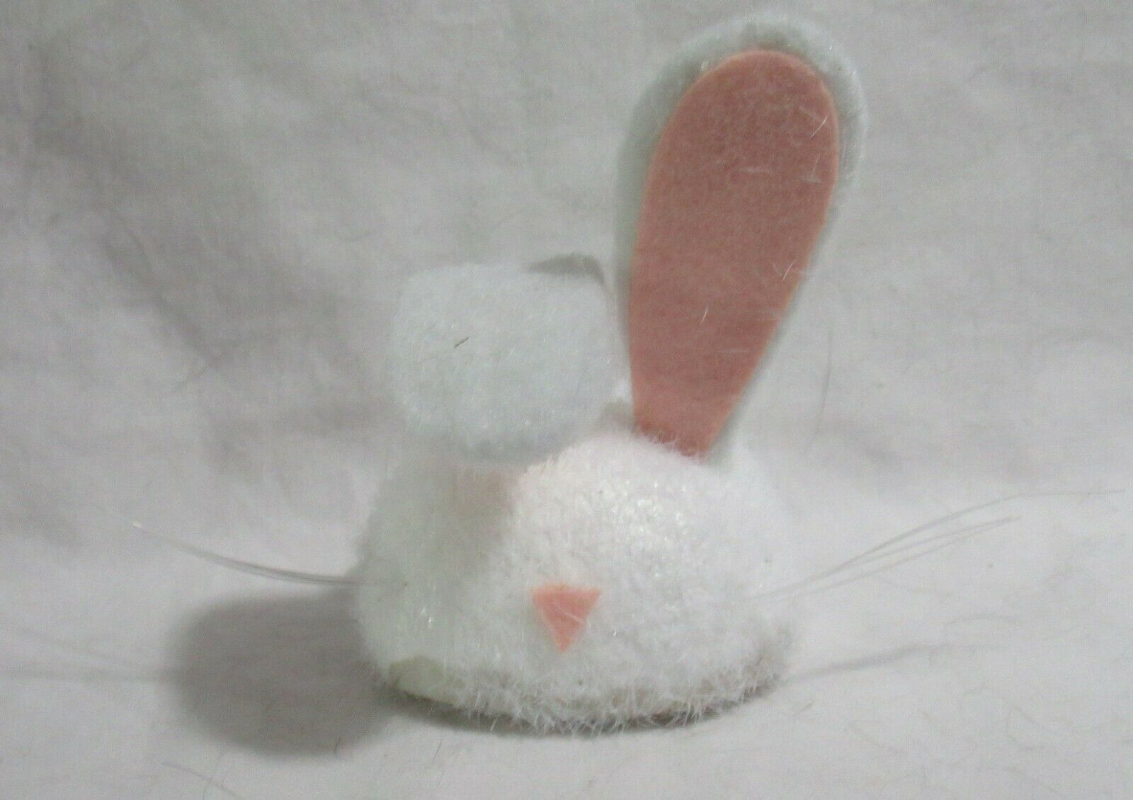Bath & Body Works magnetic Candle Jar Topper sisal WHITE EASTER BUNNY HEAD - $13.98