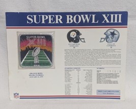 Official NFL Super Bowl XIII 1979 Steelers 35 Cowboys 31 Patch Collection - Used - £11.69 GBP
