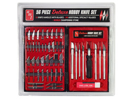 56 Piece Deluxe Hobby Knife Set (Skill 3) for Model Kits by AMT - £37.33 GBP