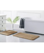 Truly Calm Memory Foam 17 x 24 - 2-piece Bath Rug Set, Beige, 2 Pc Set - $490.82 MXN