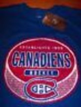 Vintage Montreal Canadiens Nhl Hockey Est. 1909 T-Shirt Mens Small New w/ Tag - £15.95 GBP