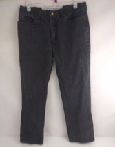 Lee Men&#39;s Relaxed Fit Straight Leg Black Jeans Size 38x30 - $14.54