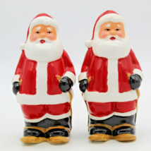 Ceramic Skiing Santas Salt and Pepper Shakers Threshold Brand from Target - £7.87 GBP