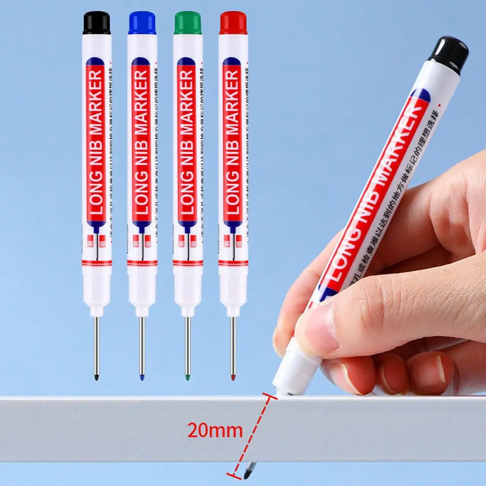 House Home 1/3Pcs 20mm Long Head Marker Multipurpose Deep Hole Marker Pen Waterp - £19.30 GBP