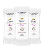 Dove Aluminum Free Deodorant for Women 3 Count Coconut and Pink Jasmine ... - $35.66