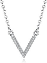 Sterling Silver Necklace Fresh Water Pearl Pendant Cubic Zirconia Pearl Pendant - £7.65 GBP