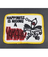 Yamaha Motorcycle Patch Happiness Is Riding A Yamaha Snoopy Dog 4” X 3” - $17.81