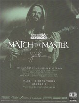 John Petrucci Ernie Ball Music Man Majesty Guitar ad 2016 advertisement print - £3.36 GBP