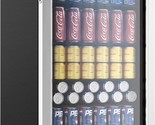 Beverage Refrigerator And Cooler, 126 Can Mini Fridge With Glass Door, S... - $400.99