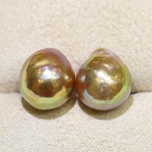 high quality Edison natural pearl round drop beads baroque irregular pearl for j - £58.85 GBP