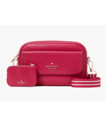 New Kate Spade Rosie Leather Small Flap Camera Bag Renaissance Rose / Du... - £105.04 GBP