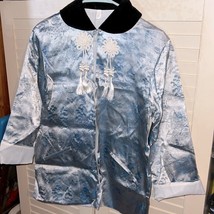 1970s velvet and silk kimono top - $49.00
