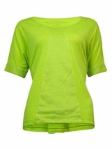 Jessica Simpson Juniors Short Sleeve Shirt Mesh Top, Small, Electric Lime Green - £12.75 GBP