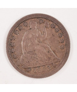 1853 Half Dime in Extra Fine XF Condition, Medium Toning on Both Sides - $74.24