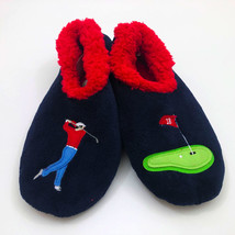 Snoozies Men&#39;s Slippers Golf the 18th Hole Extra Large 13 Dark Navy Blue - $12.86