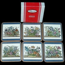 Vintage Pimpernel 6 Traditional Coasters Box Floral Array Series Made in England - £12.78 GBP
