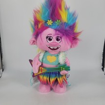 Dreamworks Trolls World Tour Singing &amp; Dancing Poppy Plush Doll Works See Video - £22.34 GBP