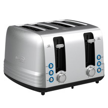 Brentwood Select Extra Wide 4 Slot Stainless Steel Toaster - £80.31 GBP