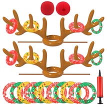 2022 Inflatable Reindeer Antler Ring Toss Game, Christmas Ring Toss For ... - $25.99