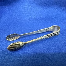 830 Silver Shell Sugar Tongs 3.5&quot; L - Weight: 15 grams - $34.99