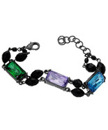ERICKSON BEAMON ROCKS ARCADE BRIGHTS RECTANGLE SWAROVSKI LINEAR BRACELET... - $61.53 CAD