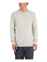 Alfani Men&#39;s Regular Fit  Ribbed Raglan Sweater in Moonstruck-Medium - $22.99