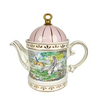 Sadler Sporting Scenes of 18th Century HUNTING Staffordshire England Teapot - £31.64 GBP