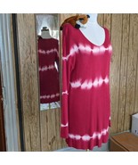 Macaron Red &amp; White Dyed Long Sleeve Sweater Dress - Women&#39;s S - $364.94 MXN