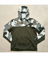 Nike Dri-Fit Green Camouflage Pullover Hoodie Sweatshirt - Size Large - $532.15 MXN