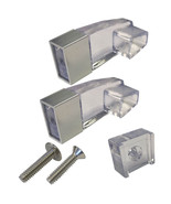 Gordon Glass® Clear Acrylic Towel Bar Brackets with Satin Chrome Sleeve and - $43.95